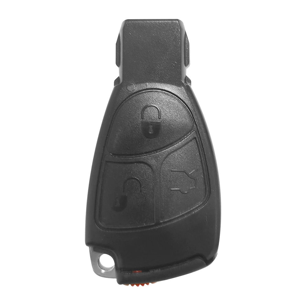 XNRKEY 3 Buttons NEC Remote Key Fob for Mercedes Benz B C E ML S CLK CL Complte Control Key 1996-2005 433mhz