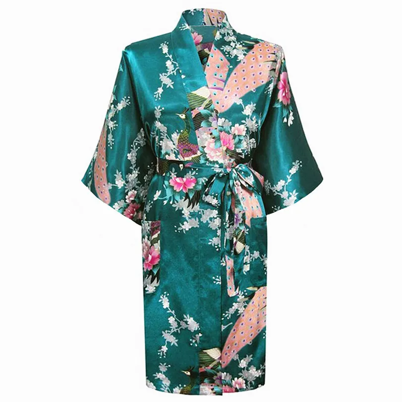 Female Silk Satin Novelty Ladies' Nightgown Women's Sexy Kimono Bath Gown Bridesmaid Wedding Robe Dress Casual Night Dress