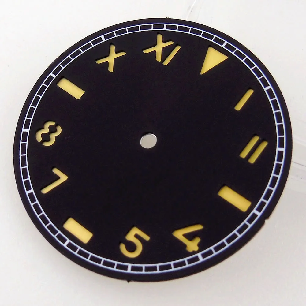 35mm*0.7mm Sterile California Watch Dial Black/Brown For NH35/NH36 ETA2823/2836 Miyota8215/821A Mingzhu2813/3804 ST1612