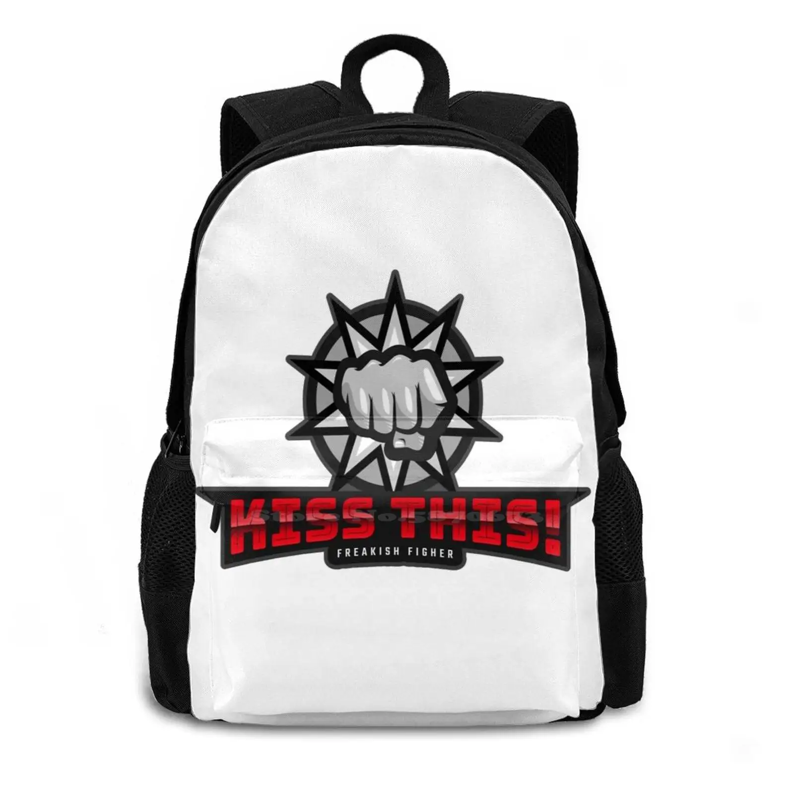 Kiss This! Backpacks For School Teenagers Girls Travel Bags Boxing Clrdmoney Muay Thai Kickboxing Martial Arts Fighter Fight