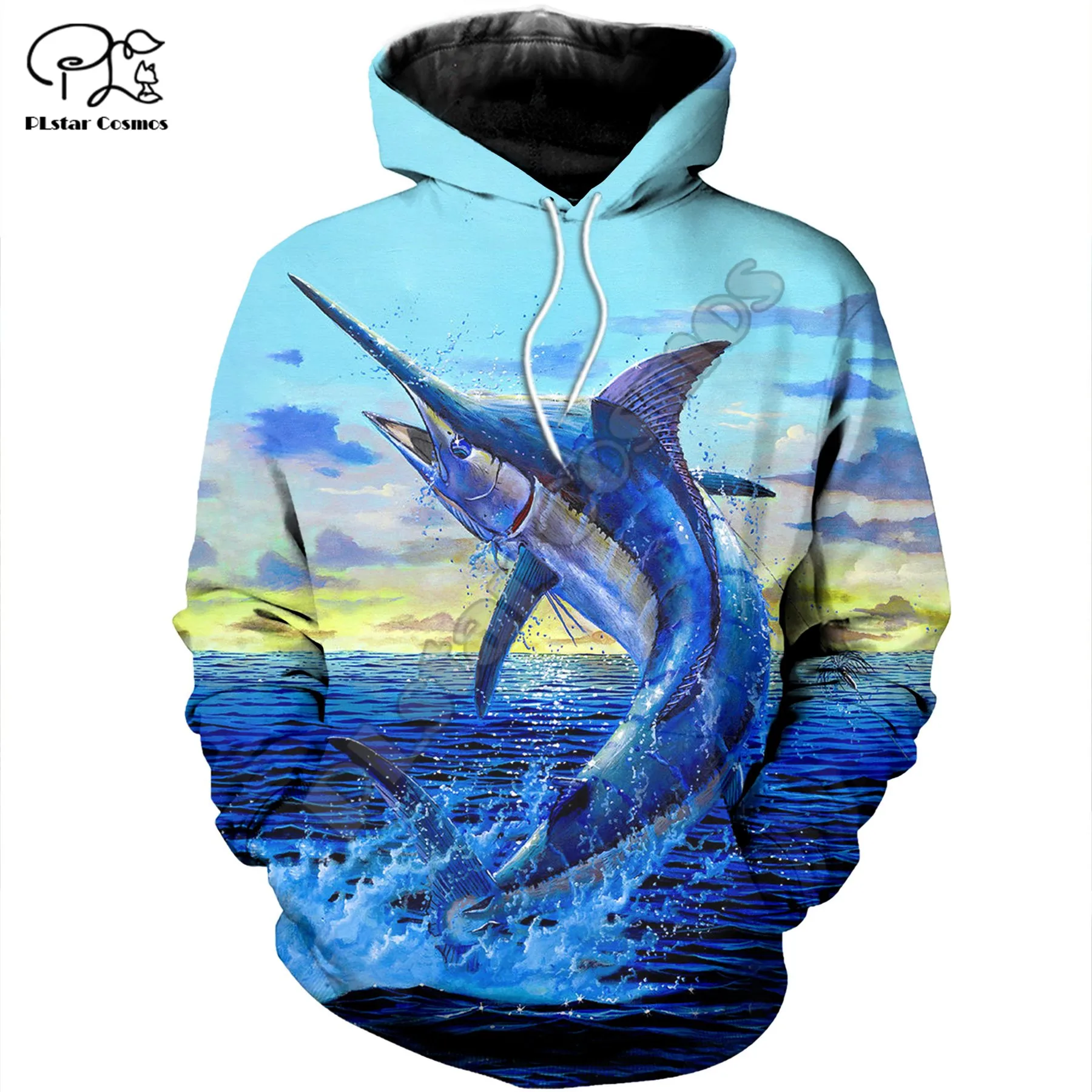 

PLstar Cosmos Beautiful Fish 3D Print 2021 New Fashion Hoodies Sweatshirts Zip Hoded For Men/Women Casual Streetwear Apparel F21