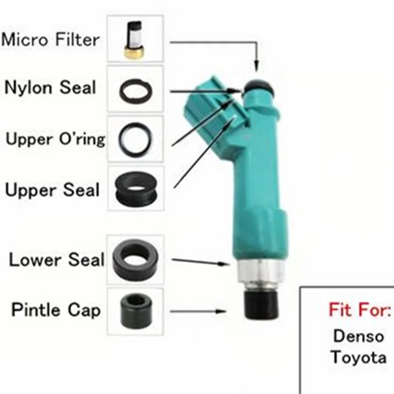 Free Shipoing 40  Fuel Injector Repair Kits For 23250-28080 23250-0H030 23250-0H060 Fit For Japan Car 2.4L (AY-RB024)