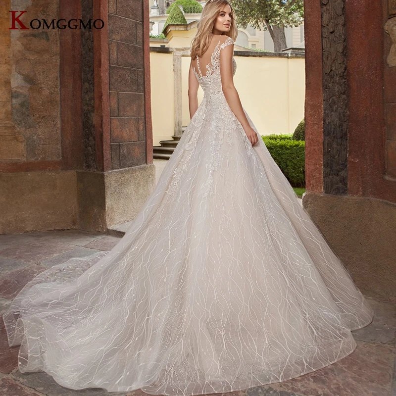 Luxury Cathedral Train Embroidery Appliques Bridal Ball Gown 2023 Hot Sale Off the Shoulder Lace Sweetheart Wedding Dress