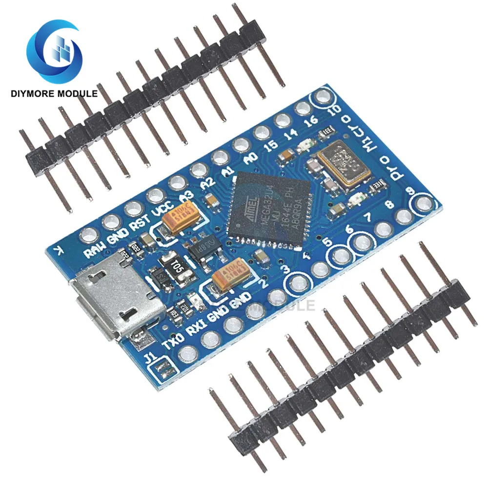 Pro Micro USB ATMEGA32U4 5V Microcontroller Module 16M Replace ATmega328  For Arduino System Develop Program Debugger Emulator