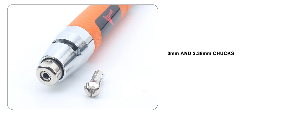 YOUSAILING 3mm And 2.38mm Pneumatic Micro Die Grinder 65000RPM Pen Air Mini Grinder