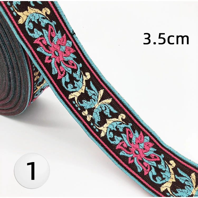 1M polyester Colorful  Ribbons Scottish Curtain Gift Bows Tartan Ribbon Garments Accessory Lace Fabric HB162