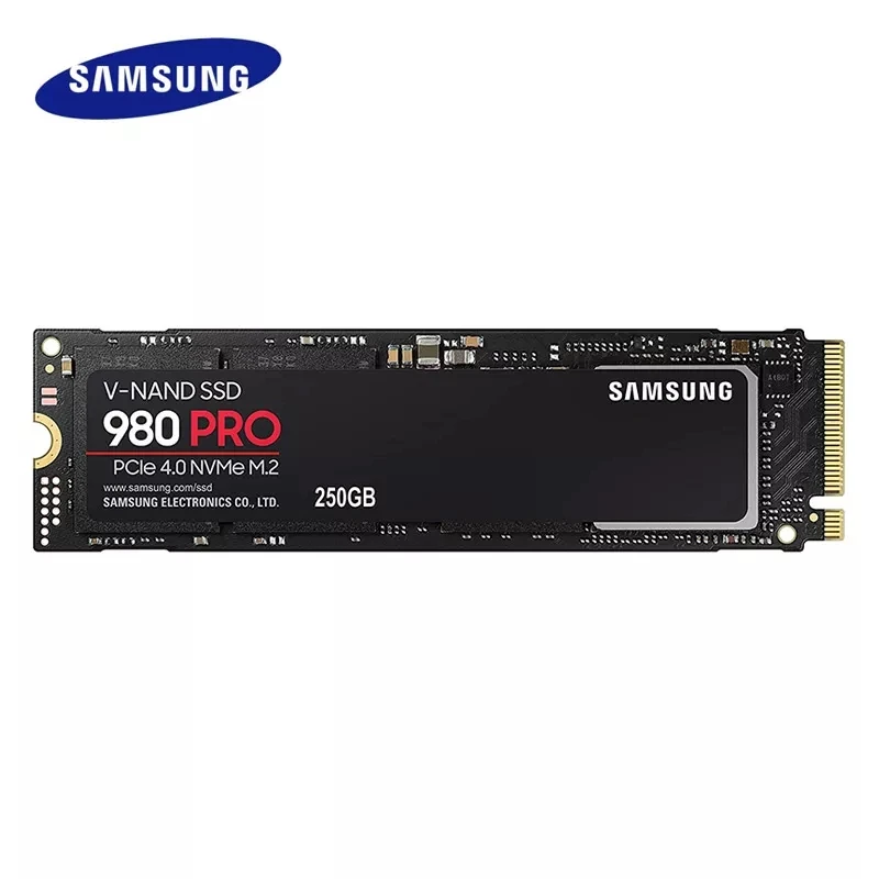 سامسونج SSD 980 PRO 1 تيرا بايت محرك أقراص الحالة الصلبة الداخلية الجديدة 250GB 500GB PCIe 4.0 NVMe M.2 NVMe حتى 6,900 برميل/الثانية للكمبيوتر المكتبي