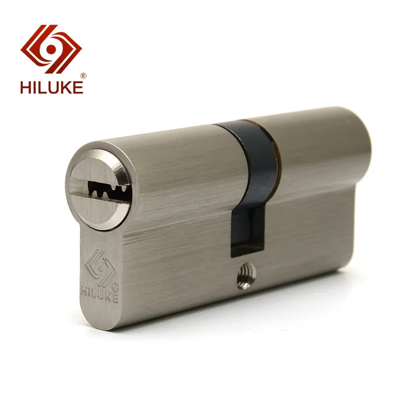 HILUKE 70 European standard lock cylinder security door copper alloy lock core hardware C70.5C