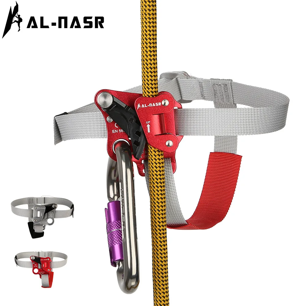 AL-NASR Outdoor Foot Ascender Rock Climbing Riser Mountaineering Equipment Rope Access Climbing Feet Ascender