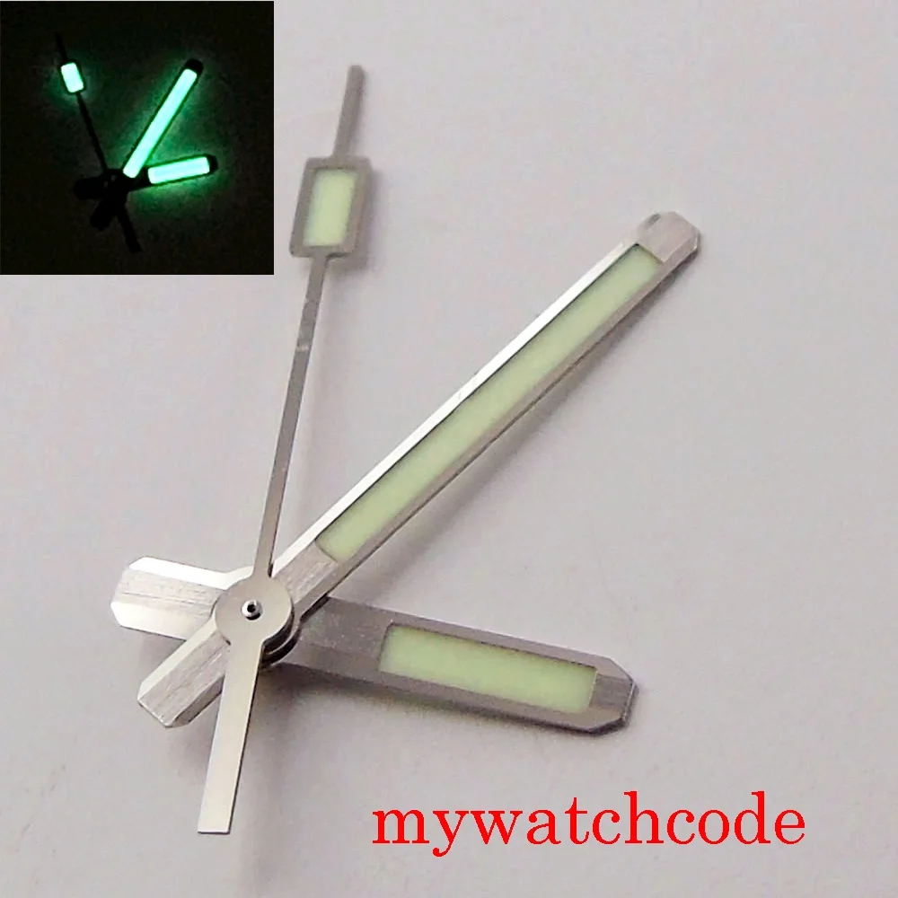 

62MAS Style Stereoscopic Watch Hands Set Needles Super Japan C3 Luminous For NH35 NH36 4R35 4R36 Movement Wristwatch Replacement