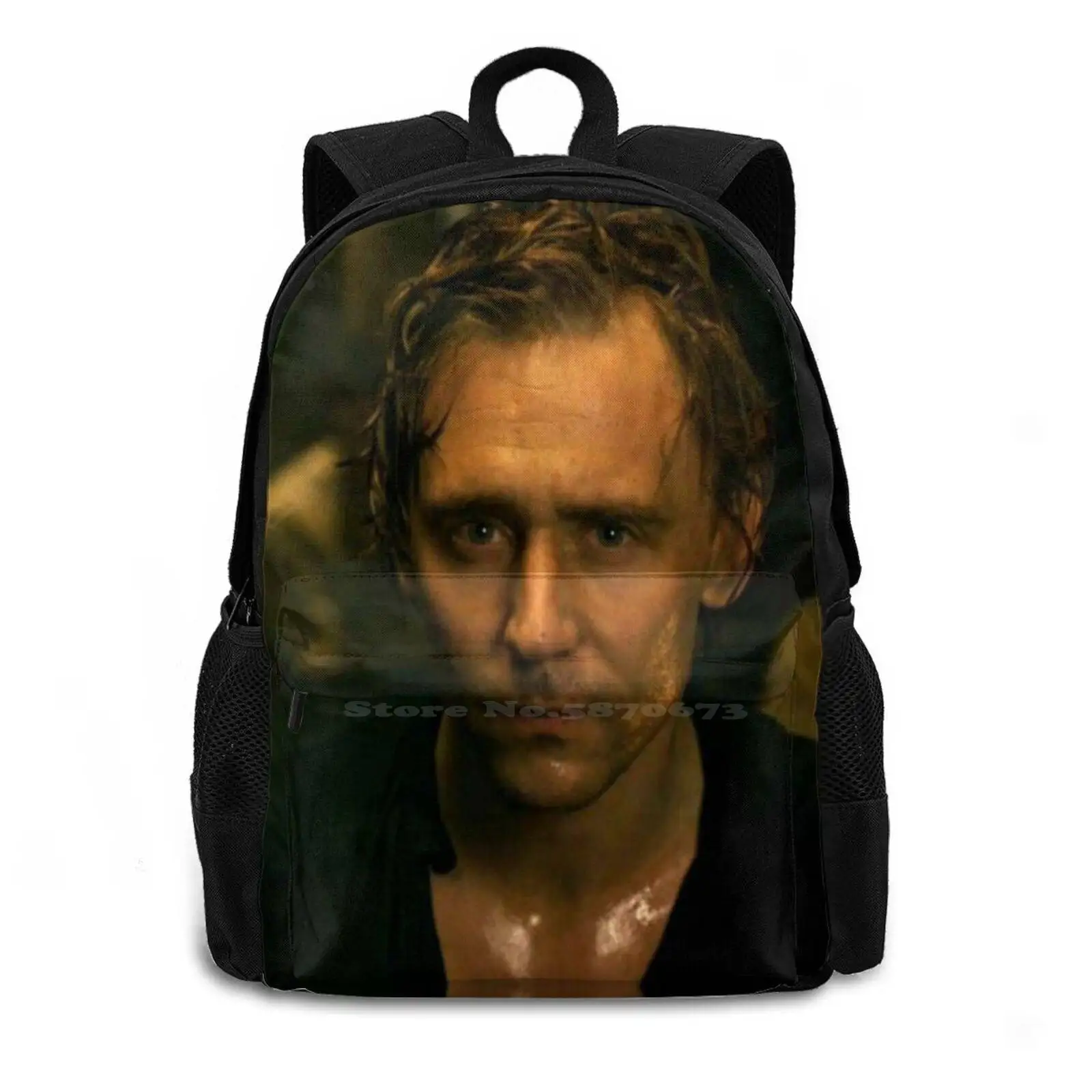 T Hiddles Large Capacity School Backpack Laptop Bags Tom Hiddleston Twhiddleston Hiddleslove Hiddlesarmy Henry V Friggason