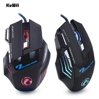 Wired Gaming Mouse LED 5500 DPI Ergonomic USB Computer Mouse Gamer RGB Mice X7 Silent Mause With Backlight Cable For PC Laptop