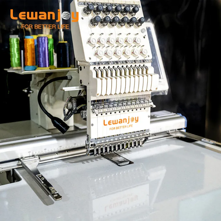 Lewanjoy Customied Computerized Best Dahao A15 Single Head Embroidery Machine For Caps/T-shirts/Flats/3D/Hats