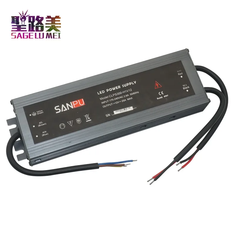 Bild 7: LED ultra-dünne wasserdichte netzteil IP68 AC110V-220V zu DC12V/ DC24V transformator 45W/60W/100W/120W/150W/200W/300W led-treiber
