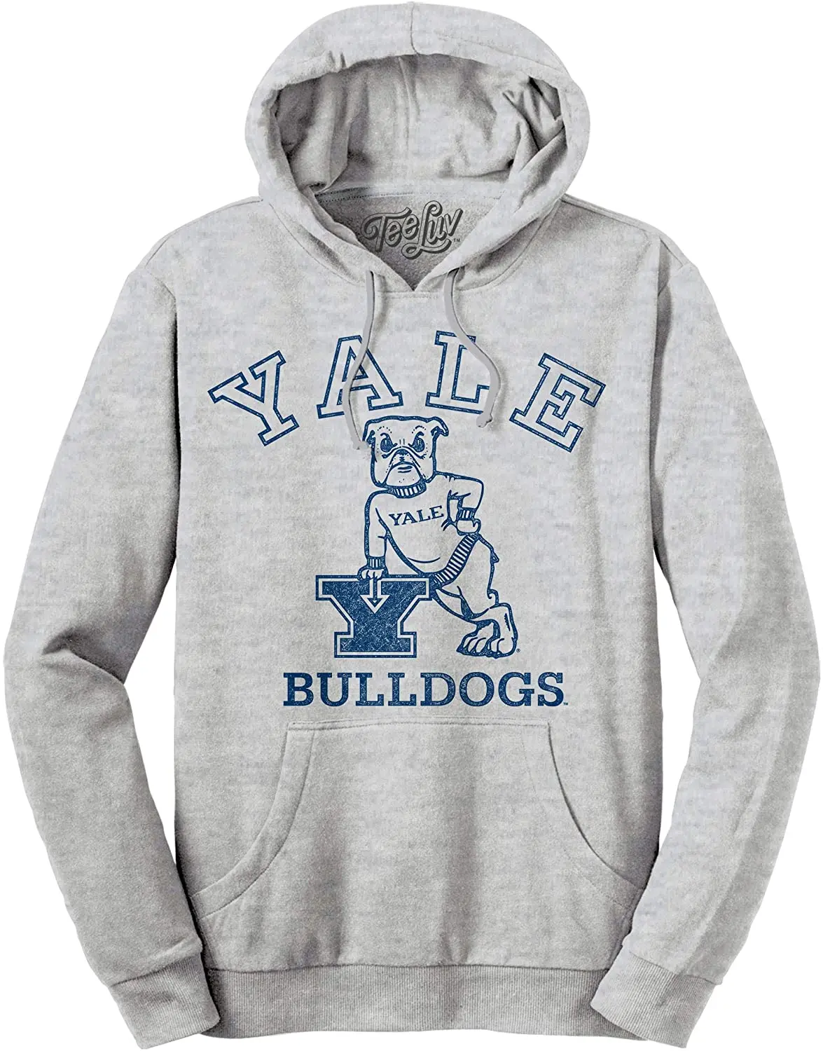 Tee Luv YALE Hoodie - Licensed Yale Bulldog Pullover Hoodie Autumn Fleece Hoody Fashion Pocket Clothes Fashion Casual Swetshirt