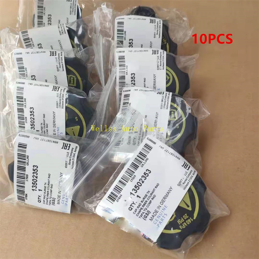 10pcs ORIGINAL Coolant Recovery Tank Lid Cover Radiator Cap 13598760 For Chevrolet Cruze Opel Astra OEM 13502353 316702182