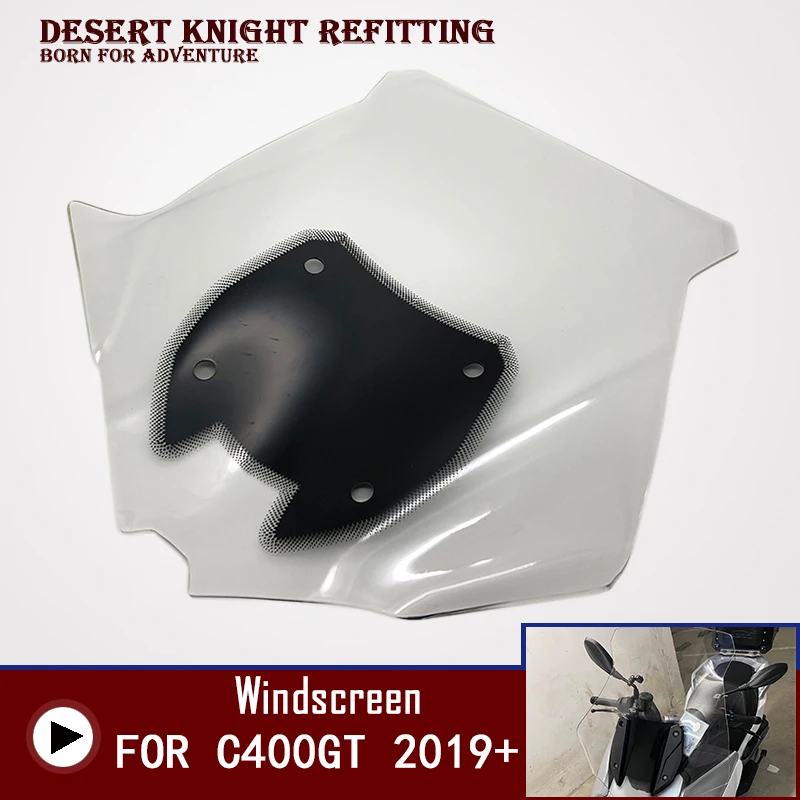 

For BMW C400GT 2019 2020 Motorcycle Windscreen Windshield Deflector Protector Wind Screen