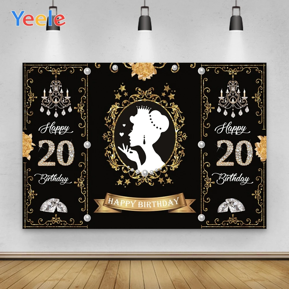 Yeele 20 30 Birthday Party Photozone For Women Lady Photography Backdrops Personalise Photographic Backgrounds For Photo Studio