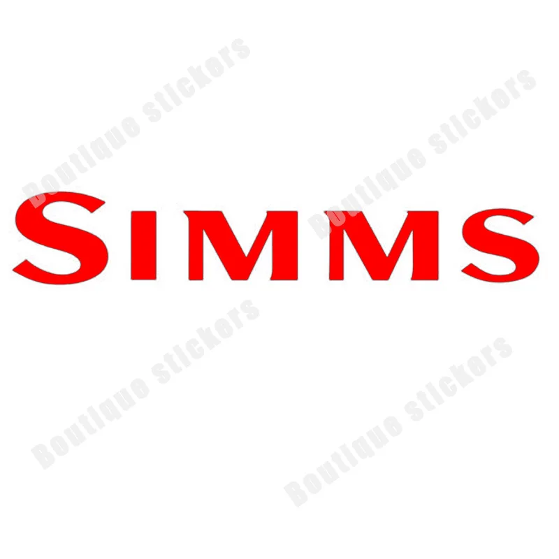 Simms Fishing Window Decal Reefer Box Wading Jacket Gloves Pants Bib Fashion Sticker Car Body Decoration Rear View Mirror