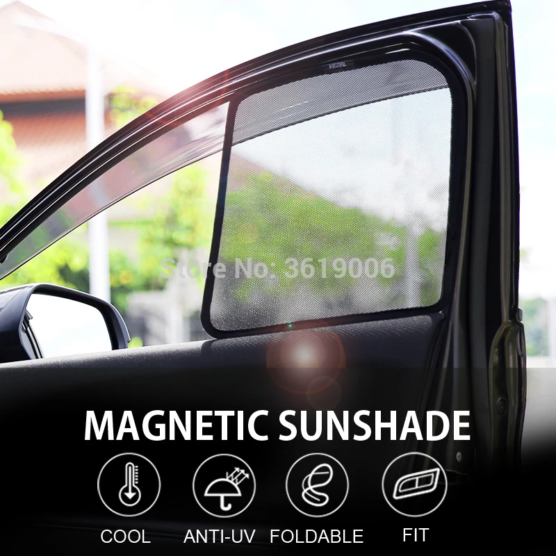 4pcs High-end custom For Peugeot 301 card type magnetic car curtain sun shade car window shade car styling