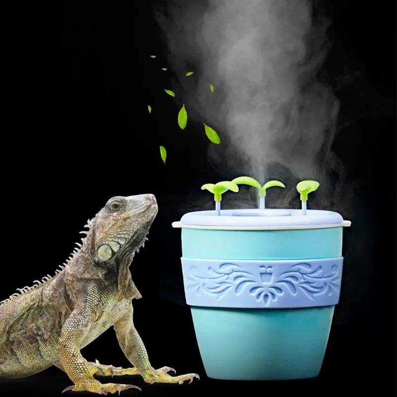 Reptile Air Humidifier USB Charging Portable Pet Air Fogger Device for Reptiles Snake Turtle Bearded Dragon Lizard Frog Plants