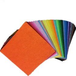 40pcs 10/15/20/30cm Colorful Non-woven Fabric Sheet Patchwork Felt Cloth Needlework DIY Bundle For Sewing Dolls Crafts Decor 1mm