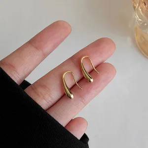 925 Sterling Silber Wassertropfen Form Ohrringe für Frauen Einfaches Temperament Integr 8 Hauptverkaufsgelände Silber Silber 925 - №3