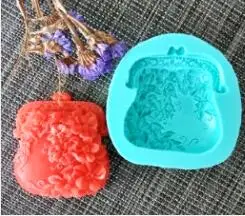 

HC0116 PRZY Flower Purse Mold Silicone Soap Mould Flowers Handmade Soap Making Molds Candle Mold Silicone Resin Clay Mold