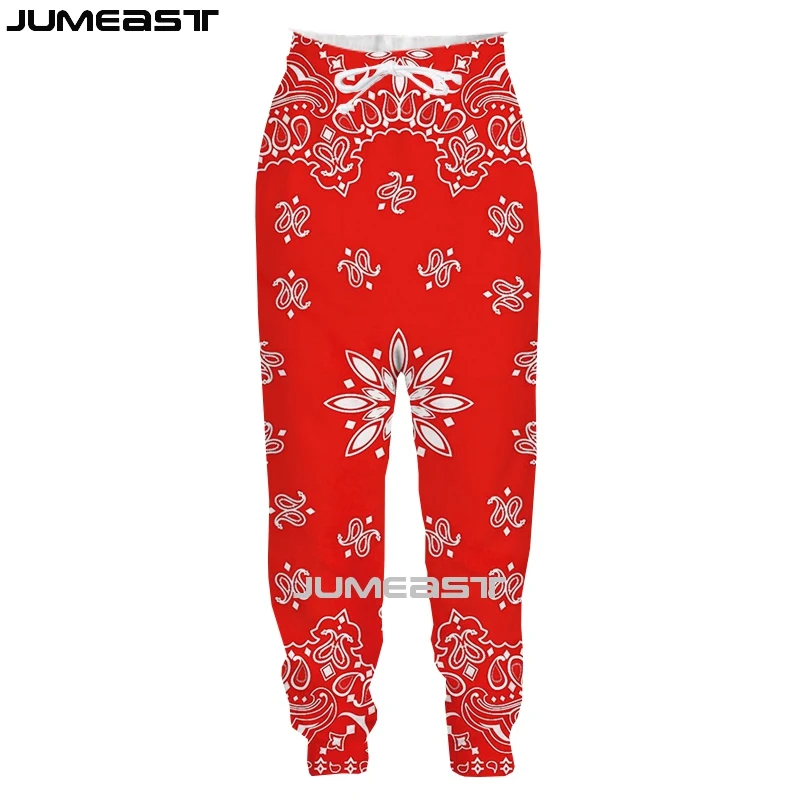 Jumeast Men Women 3D Chinese Paper-cutting Art Oversized Streetwear  Casual Long Pants Sweatpants Fashion Spring Autumn Trousers