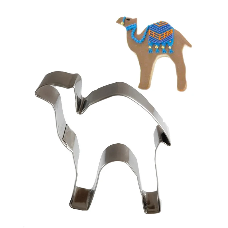 Camel Cookie Cutter Stainless Steel Biscuit Knife Baking Fruit Kitchen Mold Embossing Printing