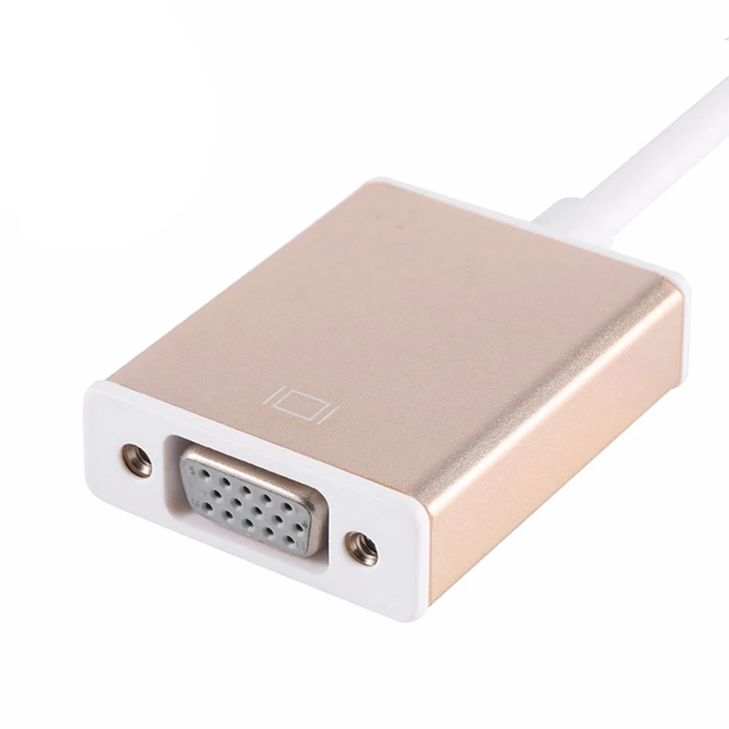 USB3.1 Type C Male to VGA Female Adapter Plug and Play Up to 10Gbps data transfer For New Macbook Surface Pro Chromebook Pixel