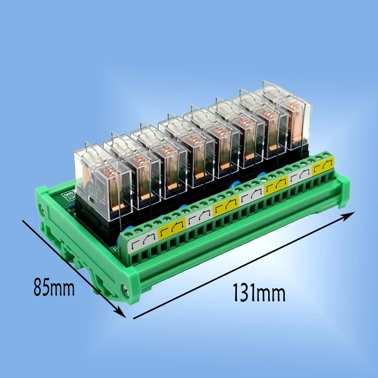 12V 8 Channel Relay Module PLC Amplifier Board Control Board GR2-1-E