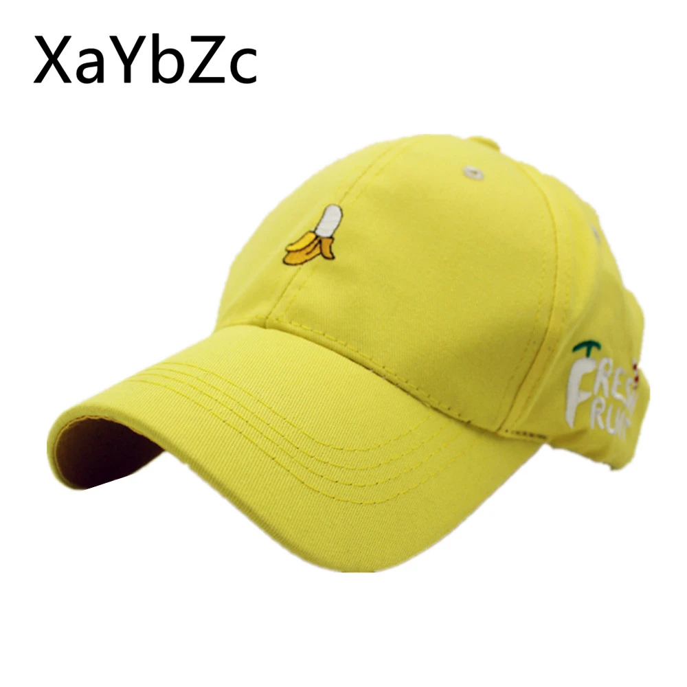 New Arrival Spring Leisure Fresh Fruit Embroidery Hat Strawberry Banana Cherry Orange Peach Baseball Cap For Women