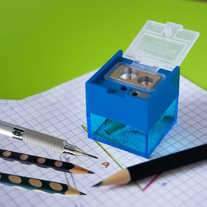 German Kum Cub3 Sharpening 8mm 11mm Pencil 3.2mm Automatic Pencil Biodegradable Material Three Hole Pencil Sharpener