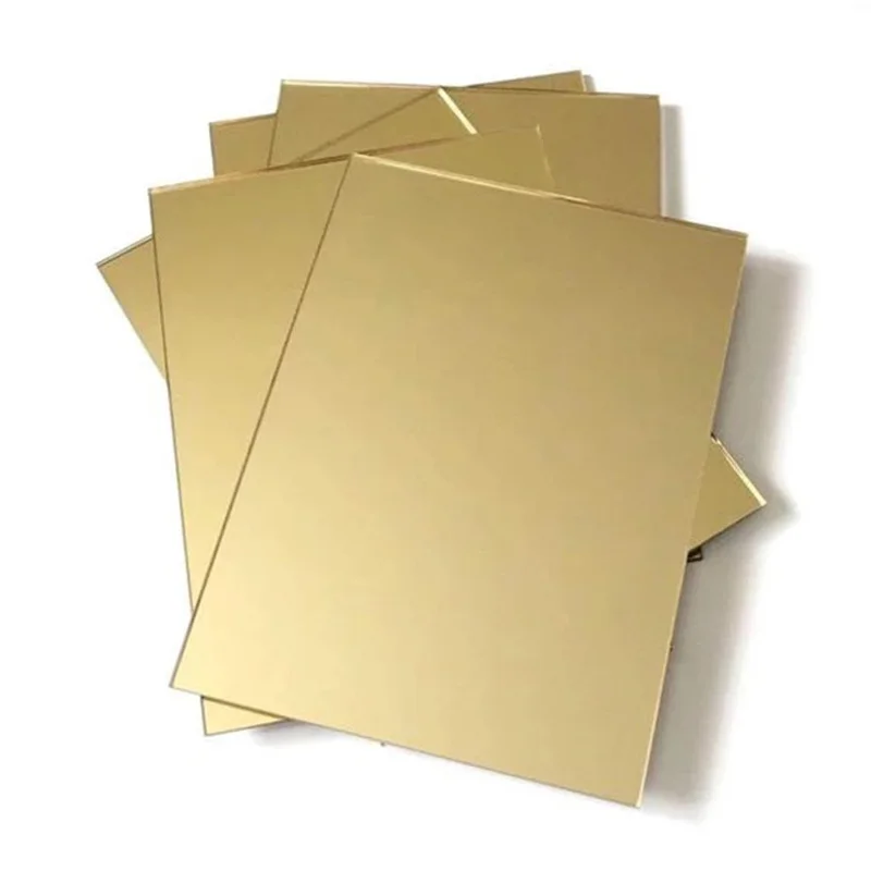 10pcs/Lot Acrylic Mirrors Gold Home Decor Custom Arbitrary Shape PMMA Pier Glass Plastic Decoration And We Can Proofing