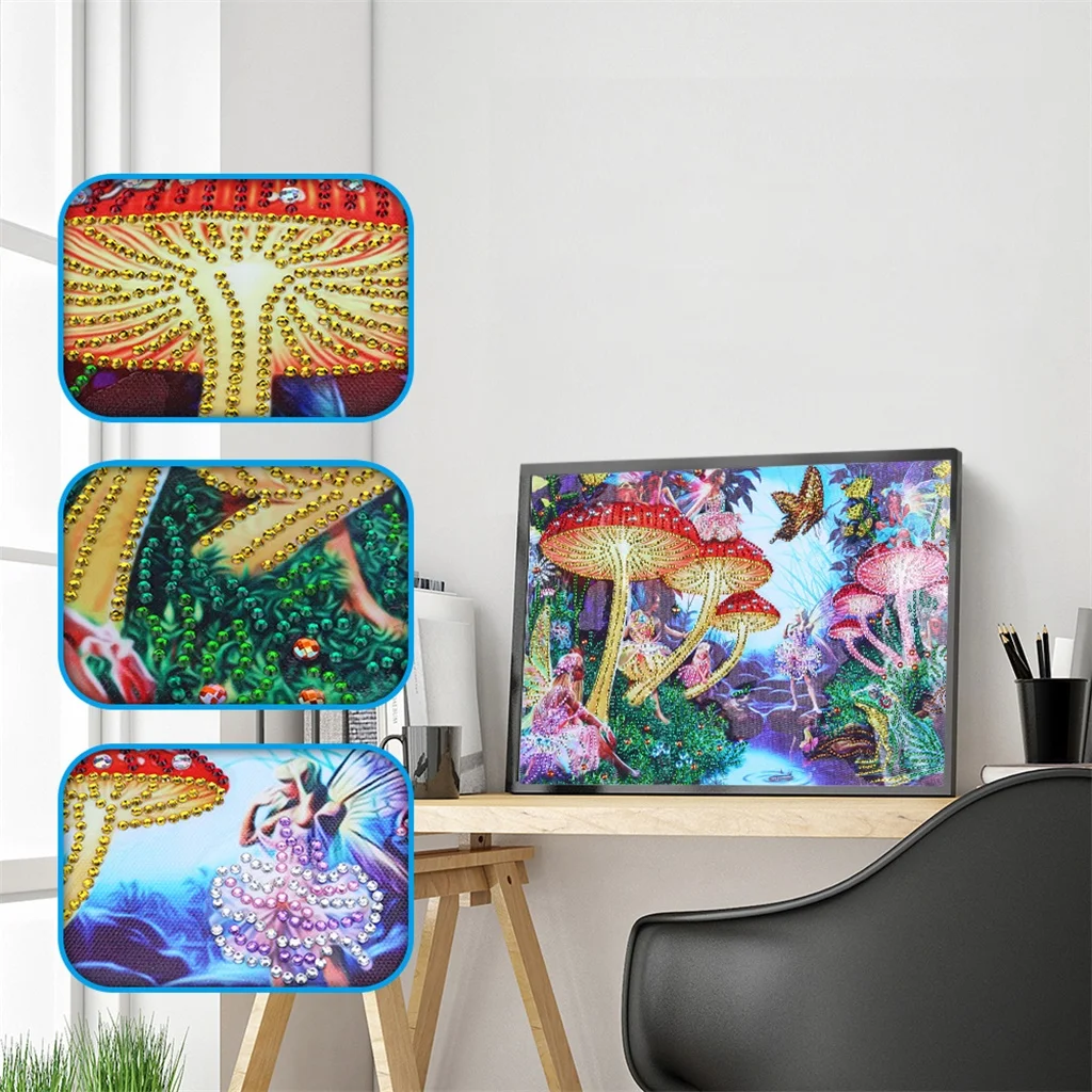 5D Diamond Painting Special Shaped Diamond Embroidery Cross Stitch Fairy Scenery Rhinestone Picture Diamond mosaic Arts Craft