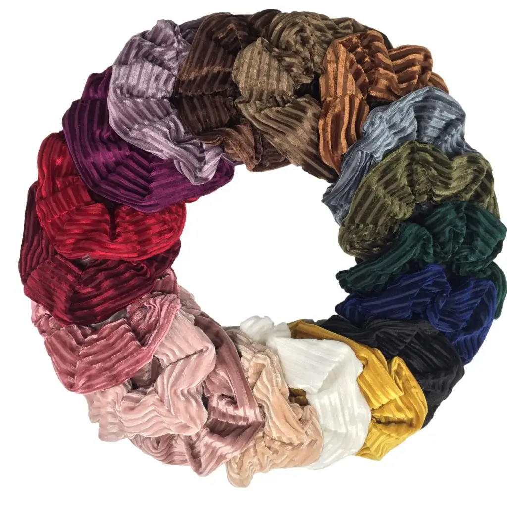 6/1 sztuk aksamitne Scrunchies elastyczne gumki do włosów kobiety dziewczyny miękkie stałe opaski kucyk Holder gumka do włosów krawat akcesoria