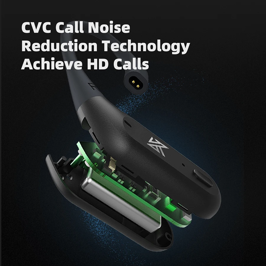 KZ AZ09 Earphone Kaitan Telinga Pro Kompatibel dengan Bluetooth Nirkabel Sesungguhnya Headphone Penyumbat Telinga Monitor 5.1 dengan Headset Game Mikrofon