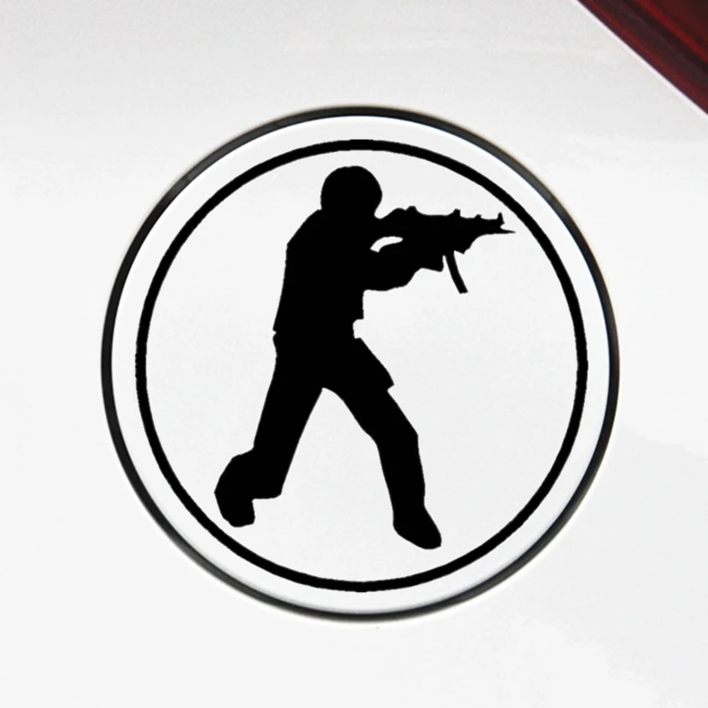 Car Stickers CS Counter Strike GO Reflective Decoration For Fuel Tank Cap Windshield Bumper Trunk Motorcycles Laptop Tablet D30