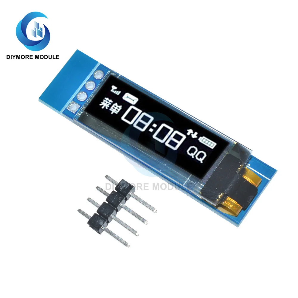 0.91" Inch OLED Display Module 128*32 Blue/White Color Controller IIC I2C Interface 4 Pin 3.3V/5V For Arduino