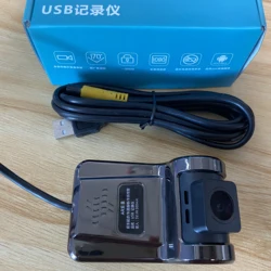 Enregistreur vidéo DVR USB pour voiture, vision 1080P, caméra de tableau de bord Android, enregistrement nocturne, caméra Prada, résistant à 170, grand angle ADAS, registraire HD