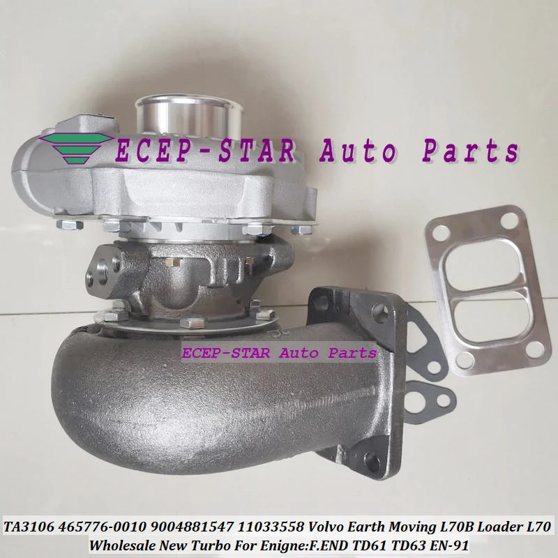 Turbo TA3106 465776 465776-0010 465776-5011S 9004881547 11033558 For Volvo Earth Moving L70B Loader L70 F.END TD61 TD63 EN-91