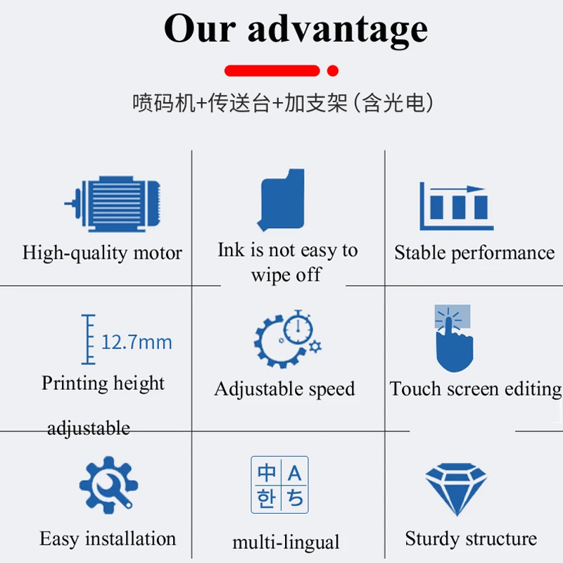 Impressora jato de tinta multifuncional, máquina para impressão de caixas de perfume e papelão