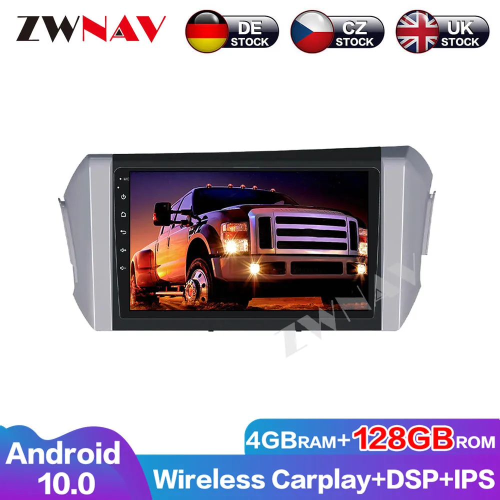 Audio Stereo Car accessaries ZWNAV 128G Carplay Android 10.0 Auto Radio DVD Player For Toyota Innova 2015-2018 R GPS Head unit