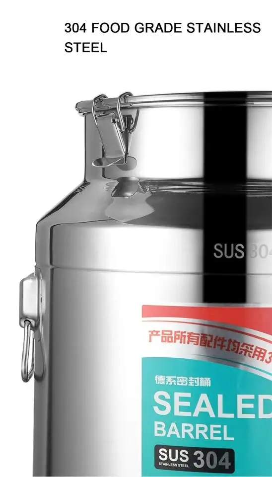 Fermenter Stainless Steel Barrel Soup Barrel Sealed Barrel Fermentaion Bucket Milk Tea Barrel Storage Barrel Insulation Barrel