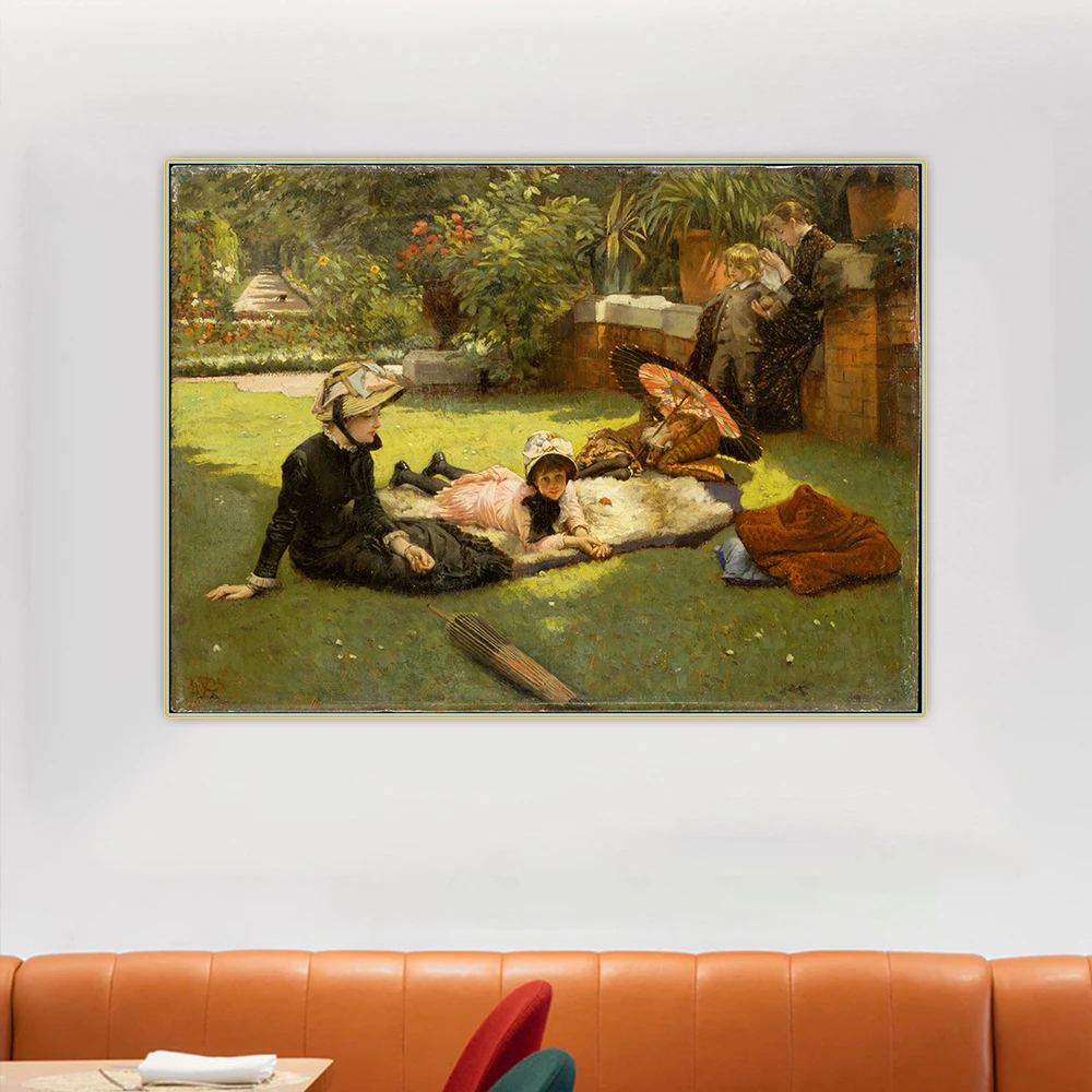 

Citon James Tissot《In Full Sunlight En Plein Soleil》Canvas Oil Painting Artwork Print Poster Picture Wall Decor Home Decoration