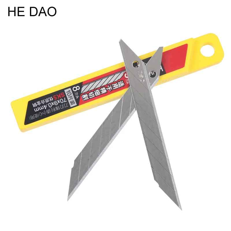 

Art Blade 30 Degrees Blade Trimmer Sculpture Blade Utility Knife General 10 Pcs/Box Deli2015