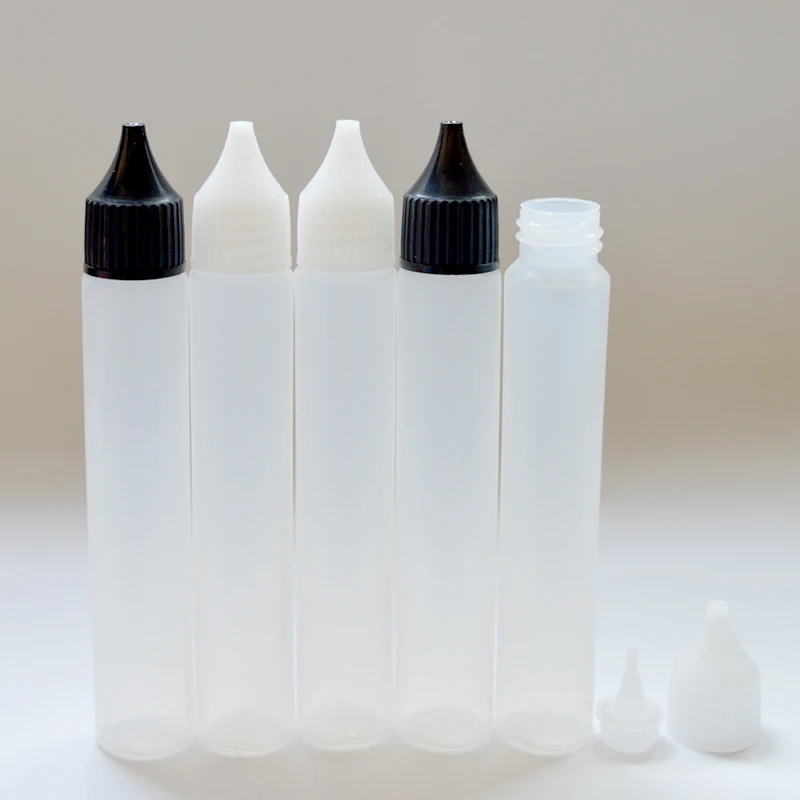 10pcs 30ml Pen Shape Plastic Bottle With Long Tip E Liquid Empty Long Slim Dropper Vial