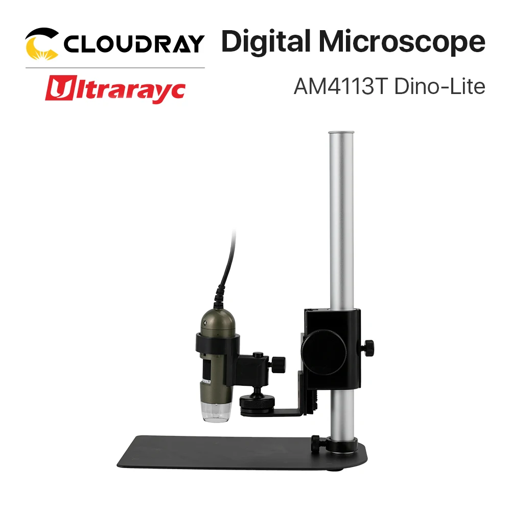 Ultrarayc Original Dino-lite AM4113T Digital Microscope Bracket Set Support MS35B 8 LED Light 200X Enlarge