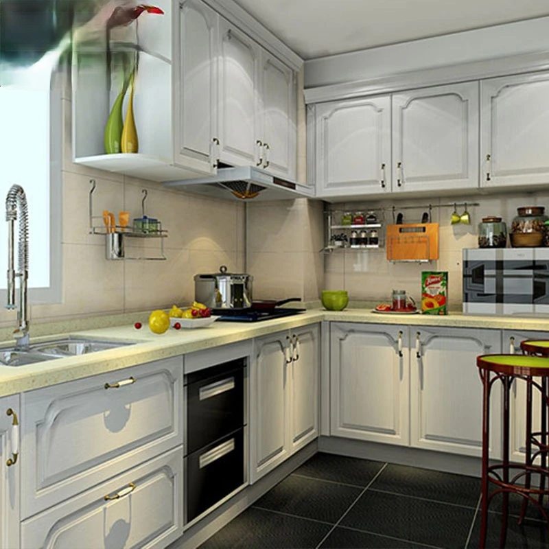 Customized cabinets Customized overall modern, simple and economical quartz stone cabinets Assemble small-sized kitchens